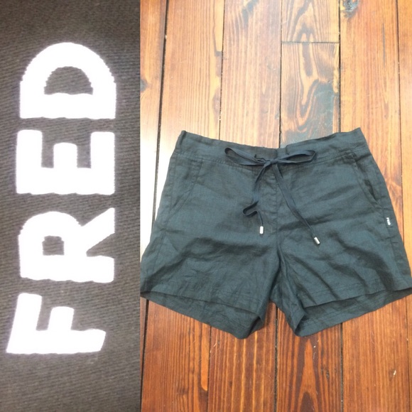 Fred by Fred segal black linen shorts - Picture 1 of 5